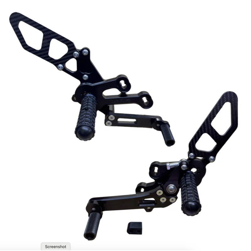 Woodcraft Rearset Kit - Complete STD Shift W/Pedals - Suzuki GSX-8 S/R (2023-2025)